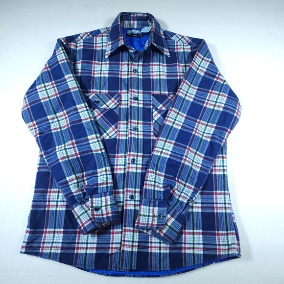 Fieldmaster Other - Fieldmaster Plaid Flannel Quilted Lined Shirt Mens Medium Button Up Workwear